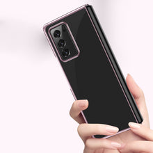 Заредете изображение във визуализатора на галерията – Plating Case hard case Electroplating frame Cover for Samsung Galaxy Z Fold 2 5G blue - TopMag
