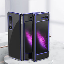 Заредете изображение във визуализатора на галерията – Plating Case hard case Electroplating frame Cover for Samsung Galaxy Fold blue - TopMag
