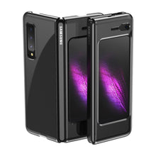 Заредете изображение във визуализатора на галерията – Plating Case hard case Electroplating frame Cover for Samsung Galaxy Fold black - TopMag
