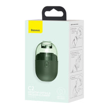 Заредете изображение във визуализатора на галерията – Baseus C2 mini Desktop Capsule Vacuum Cleaner (Dry Battery) green (CRXCQC2A-06) - TopMag
