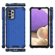 Заредете изображение във визуализатора на галерията – Honeycomb Case armor cover with TPU Bumper for Samsung Galaxy A32 4G blue - TopMag
