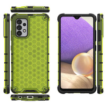 Заредете изображение във визуализатора на галерията – Honeycomb Case armor cover with TPU Bumper for Samsung Galaxy A32 4G green - TopMag
