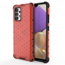 Заредете изображение във визуализатора на галерията – Honeycomb Case armor cover with TPU Bumper for Samsung Galaxy A32 4G red - TopMag
