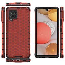 Заредете изображение във визуализатора на галерията – Honeycomb Case armor cover with TPU Bumper for Samsung Galaxy A42 5G red - TopMag
