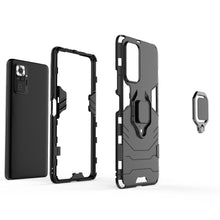 Заредете изображение във визуализатора на галерията – Ring Armor Case Kickstand Tough Rugged Cover for Xiaomi Redmi Note 10 Pro black - TopMag
