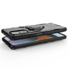 Заредете изображение във визуализатора на галерията – Ring Armor Case Kickstand Tough Rugged Cover for Xiaomi Redmi Note 10 Pro black - TopMag
