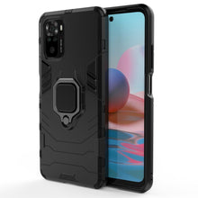 Заредете изображение във визуализатора на галерията – Ring Armor Case Kickstand Tough Rugged Cover for Xiaomi Redmi Note 10 / Redmi Note 10S black - TopMag
