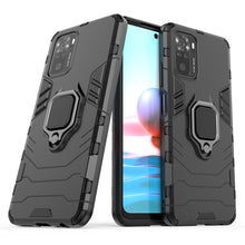 Заредете изображение във визуализатора на галерията – Ring Armor Case Kickstand Tough Rugged Cover for Xiaomi Redmi Note 10 / Redmi Note 10S black - TopMag
