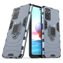 Заредете изображение във визуализатора на галерията – Ring Armor Case Kickstand Tough Rugged Cover for Xiaomi Redmi Note 10 / Redmi Note 10S blue - TopMag

