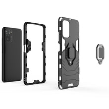 Заредете изображение във визуализатора на галерията – Ring Armor Case Kickstand Tough Rugged Cover for Xiaomi Redmi Note 10 / Redmi Note 10S blue - TopMag
