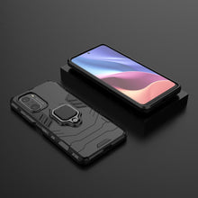 Заредете изображение във визуализатора на галерията – Ring Armor Case Kickstand Tough Rugged Cover for Xiaomi Redmi K40 Pro+ / K40 Pro / K40 / Poco F3 black - TopMag
