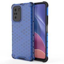 Заредете изображение във визуализатора на галерията – Honeycomb Case armor cover with TPU Bumper for Xiaomi Redmi K40 Pro+ / K40 Pro / K40 / Poco F3 blue - TopMag
