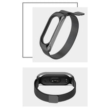 Заредете изображение във визуализатора на галерията – Replacement Metal Wristband Magnetic Bracelet Strap For Xiaomi Mi Band 6 / Mi Band 5 / Mi Band 4 / Mi Band 3 Black - TopMag
