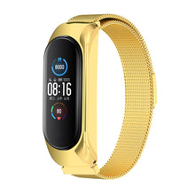 Заредете изображение във визуализатора на галерията – Replacement Metal Wristband Magnetic Bracelet Strap For Xiaomi Mi Band 6 / Mi Band 5 / Mi Band 4 / Mi Band 3 Gold - TopMag
