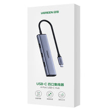 Заредете изображение във визуализатора на галерията – Ugreen HUB USB Type C splitter - 4x USB 3.2 Gen 1 silver (CM473 20841) - TopMag
