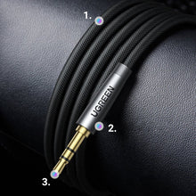 Заредете изображение във визуализатора на галерията – Ugreen AV190 cable AUX extension cable 3.5mm mini jack 0.5m - TopMag
