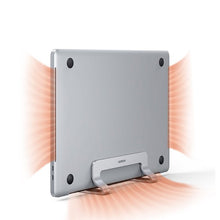 Заредете изображение във визуализатора на галерията – Ugreen Aluminum Vertical Stand Holder Stand for MacBook Laptop Tablet Silver (20471 LP258) - TopMag
