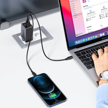 Заредете изображение във визуализатора на галерията – Ugreen gaN mains charger 2x USB Type C / 1x USB 65W Power Delivery grey (10335) - TopMag
