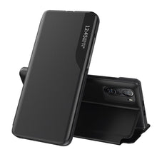 Заредете изображение във визуализатора на галерията – Eco Leather View Case elegant bookcase type case with kickstand for Xiaomi Redmi K40 Pro+ / K40 Pro / K40 / Poco F3 black - TopMag
