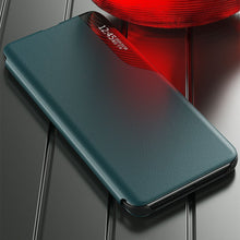 Заредете изображение във визуализатора на галерията – Eco Leather View Case Elegant Flip Cover Case with Stand Function Xiaomi Redmi K40 Pro + / K40 Pro / K40 / Poco F3 Orange - TopMag
