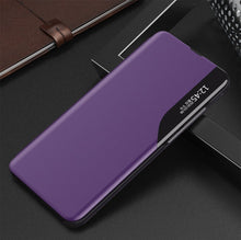 Заредете изображение във визуализатора на галерията – Eco Leather View Case Elegant Flip Cover Case with Stand Function Xiaomi Redmi K40 Pro + / K40 Pro / K40 / Poco F3 Purple - TopMag
