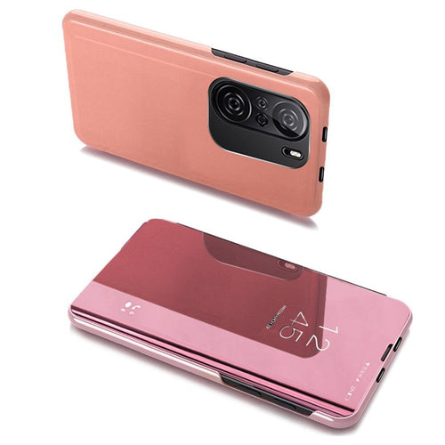 Clear View Case cover for Xiaomi Redmi K40 Pro+ / K40 Pro / K40 / Poco F3 pink - TopMag