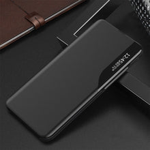Заредете изображение във визуализатора на галерията – Eco Leather View Case elegant bookcase type case with kickstand for Samsung Galaxy A32 4G black - TopMag
