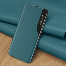 Заредете изображение във визуализатора на галерията – Eco Leather View Case elegant bookcase type case with kickstand for Samsung Galaxy A32 4G black - TopMag
