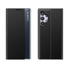 Заредете изображение във визуализатора на галерията – Sleep Case Bookcase Type Case with Smart Window for Samsung Galaxy A32 5G / A13 5G black - TopMag
