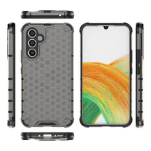 Заредете изображение във визуализатора на галерията – Honeycomb case for Samsung Galaxy A54 5G armored hybrid case black
