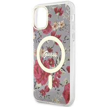Заредете изображение във визуализатора на галерията – Guess GUHMN61HCFWSA iPhone 11 / Xr 6.1" green/khaki hardcase Flower MagSafe
