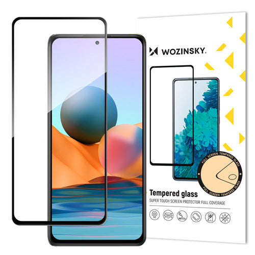 Wozinsky Tempered Glass Full Glue Super Tough Screen Protector Full Coveraged with Frame Case Friendly for Xiaomi Mi 11i / Poco F3 black - TopMag