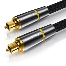 Заредете изображение във визуализатора на галерията – Wozinsky digital optical audio fiber cable Toslink SPDIF 1,5m black (WOPT-15) - TopMag
