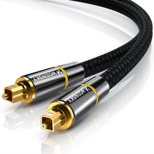 Заредете изображение във визуализатора на галерията – Wozinsky digital optical audio fiber cable Toslink SPDIF 2m black (WOPT-20) - TopMag
