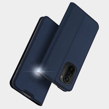 Заредете изображение във визуализатора на галерията – Dux Ducis Skin Pro Bookcase type case for Xiaomi Redmi K40 Pro+ / K40 Pro / K40 / Poco F3 blue - TopMag
