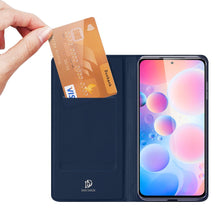Заредете изображение във визуализатора на галерията – Dux Ducis Skin Pro Bookcase type case for Xiaomi Redmi K40 Pro+ / K40 Pro / K40 / Poco F3 blue - TopMag
