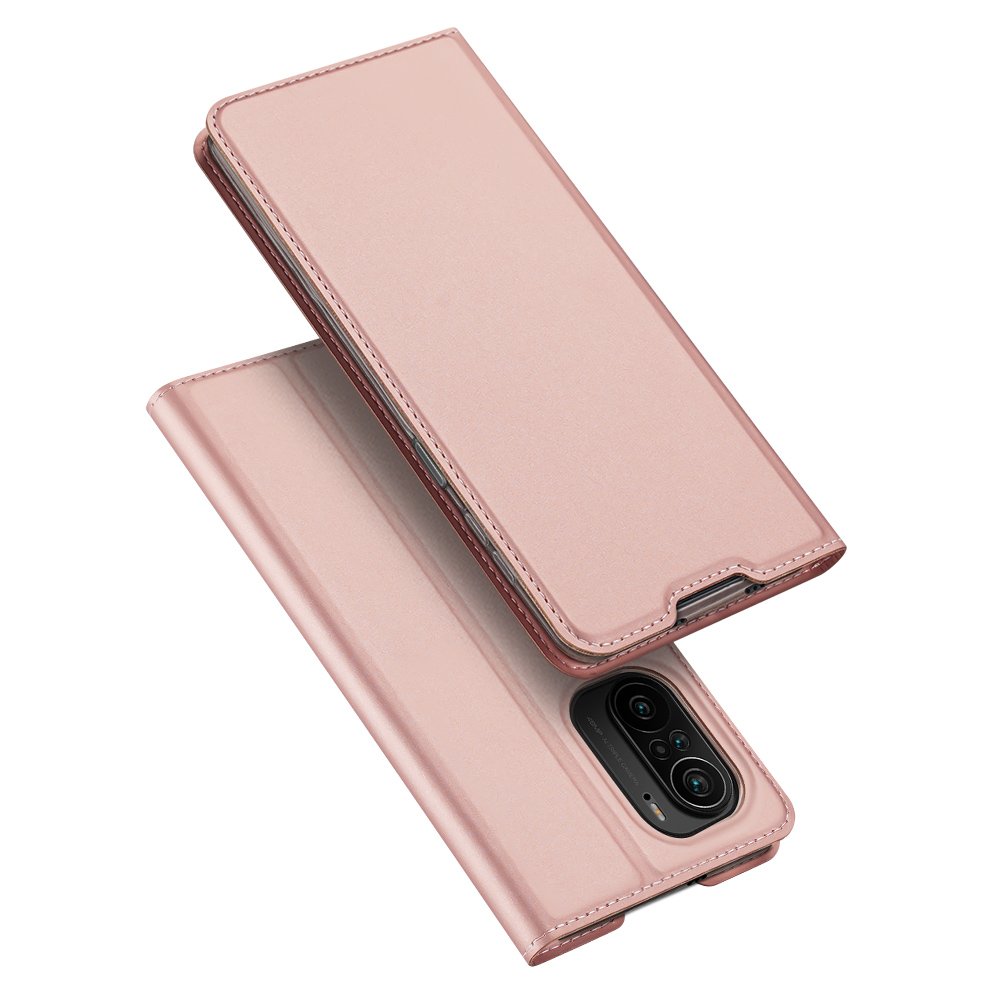 Dux Ducis Skin Pro Bookcase type case for Xiaomi Redmi K40 Pro+ / K40 Pro / K40 / Poco F3 pink - TopMag