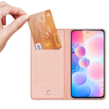 Заредете изображение във визуализатора на галерията – Dux Ducis Skin Pro Bookcase type case for Xiaomi Redmi K40 Pro+ / K40 Pro / K40 / Poco F3 pink - TopMag
