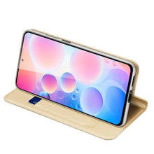 Заредете изображение във визуализатора на галерията – Dux Ducis Skin Pro Bookcase type case for Xiaomi Redmi K40 Pro+ / K40 Pro / K40 / Poco F3 golden - TopMag
