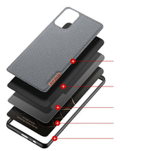 Заредете изображение във визуализатора на галерията – Dux Ducis Fino case covered with nylon material for Samsung Galaxy A32 4G gray - TopMag
