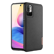 Заредете изображение във визуализатора на галерията – Dux Ducis Fino case covered with nylon material for Xiaomi Redmi Note 10 5G / POCO M3 PRO black - TopMag
