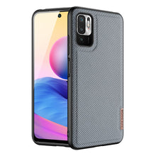 Заредете изображение във визуализатора на галерията – Dux Ducis Fino case covered with nylon material for Xiaomi Redmi Note 10 5G / POCO M3 PRO grau - TopMag
