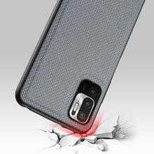 Заредете изображение във визуализатора на галерията – Dux Ducis Fino case covered with nylon material for Xiaomi Redmi Note 10 5G / POCO M3 PRO grau - TopMag
