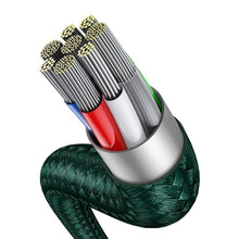 Заредете изображение във визуализатора на галерията – Baseus Flash Series 2in1 USB Typ C - USB Typ C / Lightning fast charging cable Power Delivery Quick Charge 100 W 1,2 m green (CA1T2-F06) - TopMag
