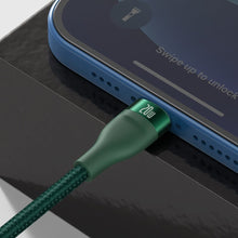 Заредете изображение във визуализатора на галерията – Baseus Flash Series 2in1 USB Typ C - USB Typ C / Lightning fast charging cable Power Delivery Quick Charge 100 W 1,2 m green (CA1T2-F06) - TopMag
