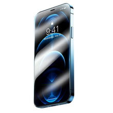 Заредете изображение във визуализатора на галерията – Baseus 2x 0,3 mm Full-glass Super porcelain crystal Tempered Glass For iPhone 12 Pro Max transparent (SGAPIPH67N-LI02) - TopMag
