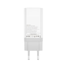 Заредете изображение във визуализатора на галерията – Dudao GaN Fast 65W USB Wall Charger / 2x USB Type C Quick Charge Power Delivery (Gallium Nitride) white (A7xs white)
