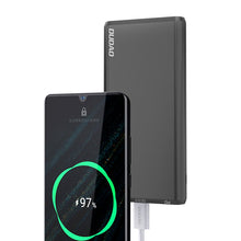 Заредете изображение във визуализатора на галерията – Dudao powerbank 10000mAh 18W Quick Charge Power Delivery 2x USB / 1x USB Type C black (K12PQ_B) - TopMag
