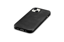 Заредете изображение във визуализатора на галерията – iPhone 15 Plus iCarer Oil Wax Premium Leather MagSafe Compatible Leather Case - Black
