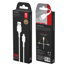 Заредете изображение във визуализатора на галерията – WK Design YouPin cable USB - micro USB 3A 1m white (WDC-136m) - TopMag
